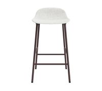 Form Tabouret de Bar 65 cm Rembourré Groupe 5 Gris Clair/ Acier