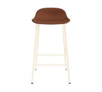 Form Tabouret de Bar 65 cm Rembourré Groupe 7 Crème/ Acier
