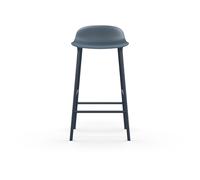 Normann Copenhagen Tabouret de bar Form – Assise polypropylène, piètement acier, H65 cm – Bleu