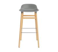 Form Tabouret de Bar H65 cm Gris/Chêne