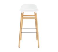 Form Tabouret de Bar H75 cm Blanc/ Chêne