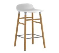 Form - Tabouret de bar piètement en chêne 65 frame natural oak/metal