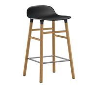 Form - Tabouret de bar piètement en chêne 65 frame natural oak/metal