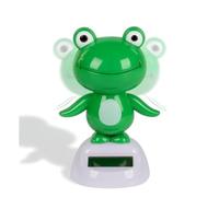 formano Figurine solaire en forme de grenouille - 6 x 10 cm - Figurine décorative amusante - Fonctionne à l'énergie solaire - Idée cadeau pour voiture, bureau et rebord de fenêtre - Dans une boîte