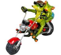 formano Magnifique motard, paire de motards, motards sur chopper rouge, maison grenouille d'environ 21 cm x 12 cm