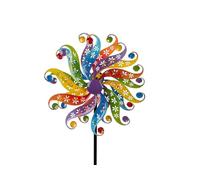 formano Moulin à vent coloré pour le jardin en métal - Carillon décoratif - Décoration de jardin