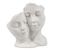 formano Sculpture décorative élégante - Couple d'amoureux - Statue décorative romantique - 18 cm - Pour salon et chambre à coucher - Intemporelle - En porcelaine - Pour mariage, Saint-Valentin et