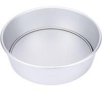 Forme de gâteau rond - Cuisson à tarte - Chaudière décorée - Sol amovible - 25 cm - Gris