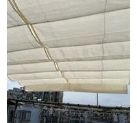 Forme en U Auvent de Voile d'Ombrage,Rétractable Kit de Couverture d'Ombre,Auvent à Vagues Anti-UV à 80%,Toile d'Ombrage Perméable,Canopée pour Terrasse ou Extérieur (1x7m)