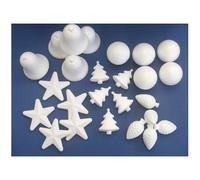 Forme noël à décorer styropor assortiment 25 unités