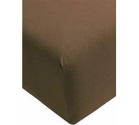 FORMESSE Drap-housse en jersey BELLA DONNA 180/200 cm - 200/220 cm Truffe marron