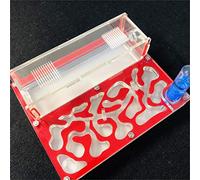 Formicarium Naturelle pour Ferme à Fourmis pour Tube à essai de Fourmis Live Humidité Grand Espace Nid de Fourmis en Acrylique, Fourmilière Insectes(Rouge)