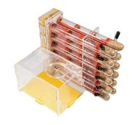 Formicarium pour Fourmis, Formicarium Transparent for Fourmis, Tube à essai, nid d'observation, Habitat en PVC 13x15x17cm