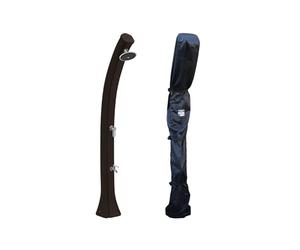 Formidra - Pack Douche Solaire Happy 4x4 44L avec Housse - Anthracite - Douche extérieure Piscine et Jardin - DS-H422NOCOV - 26 x 29 x 229cm