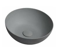 FORMIGO lavabo en béton à poser, diamètre 39cm, gris mat