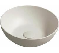 FORMIGO lavabo en béton à poser, diamètre 39cm, sable mat