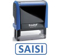 Formule commerciale trodat xprint saisi le empreinte 44x15mm encrage automatique rechargeable bleu