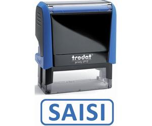 Formule commerciale trodat xprint saisi le empreinte 44x15mm encrage automatique rechargeable bleu
