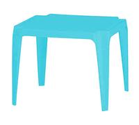 IPAE-ProGarden Petite table enfant empilable en plastique – 56 x 51 x H 44,5 cm – Bleu