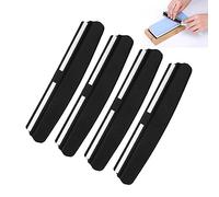 Forreen 4 Pcs Guide d'Affûtage de Couteaux Professionnels Plastique Durable Guide d'Angle d'Affûtage Fiable Pratique Guide d'angle de Pierre à Aiguiser pour Maison,Restaurant
