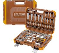 FORSTIME Jeu d'outils GRAND 108 PIÈCES 1/4"" 1/2"" 6 pans 4-32 mm