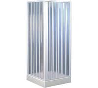 Forte bk102001 Box douche d'angle 110 - 80 x 110 - 80 réductible, blanc