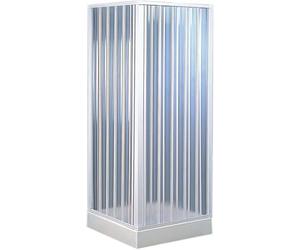 Forte bk102001 Box douche d'angle 110 - 80 x 110 - 80 réductible, blanc