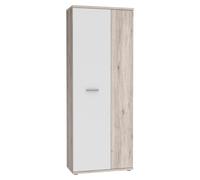 FORTE NET106 : Armoire de 70 cm de large et 180 cm de haut, petite armoire multifonctionnelle, meuble de rangement pour aspirateur, espace de stockage