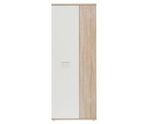 FORTE NET106 : Armoire de 70 cm de large et 180 cm de haut, petite armoire multifonctionnelle, meuble de rangement pour aspirateur, espace de stockage