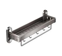 Forte poignée d'aspiration, étagère murale, support de douche compact, support de rangement pour salle de bain, station de toilette peu encombrante, accessoire pour la maison pour shampoing, après-sha
