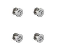 Fortifura Calvi douche latérale - 5cm - ronde - 4 pièces - PVD - Inox brossé PVD (Inox) SW1108837x4