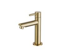 Fortifura Calvi Robinet lave-mains - 14.4cm - à poser - eau froide - Laiton brossé PVD SW696238