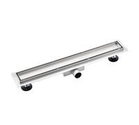 Fortifura Galeria Caniveau de douche 80cm grille à carreler et bride de sol en acier inoxydable SW679910/SW679924