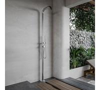 Fortifura Outdoor Original Colonne de douche de jardin avec douchette inox brossé ML9001-BN