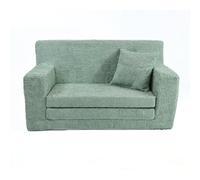 FORTISLINE - Canapé enfant dépliable 83 x 47 x 43 cm Oeko-TEX - Canapé de jeu pour enfants 2 en 1 - Canapé pour enfant rabattable avec fonction lit - Canapé-lit en mousse - Tissu peluche - Plusieurs