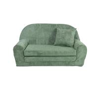 FORTISLINE - Canapé enfant Rosalia Mini - Mini canapé convertible en velours côtelé avec rallonge - Canapé-lit 78 x 45 x 40 cm - Canapé enfant certifié Oeko-TEX - Coussin inclus - Disponible en 7