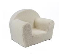 FORTISLINE Fauteuil Enfant en Peluche 40 x 33 x 39 cm - Petit Fauteuil en Mousse avec Housse Lavable - Assise pour Chambre d’Enfant - Certifié Oeko-TEX - Fabriqué dans l’UE