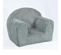 FORTISLINE Fauteuil Enfant en Velours Côtelé 40 x 33 x 39 cm - Petit Fauteuil en Mousse avec Housse Lavable - Assise pour Chambre d’Enfant - Certifié Oeko-TEX - Fabriqué dans l’UE