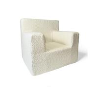 FORTISLINE Fauteuil pour enfant 51 x 47 x 34 cm Oeko-TEX - Fauteuil de jeu pour enfant - Chambre d'enfant - Fauteuil en mousse - Tissu peluche - Plusieurs motifs (beige)