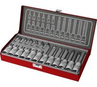 FORTUM 4700008 douilles, jeu de 18, 1/4", 1/2"