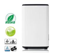 Fortuna Lai 25L / jour Déshumidificateur pour 26 ㎡, déshumidificateur 3 en 1, purificateur d'air, sèche-linge, réservoir d'eau de 6L, minuterie 24 heures, résistant à la moisissure et à l'humidité. Éc