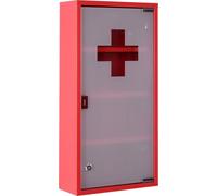 Fortuna Lai Armoire à pharmacie Armoire à pharmacie en acier inoxydable avec serrure, modèle 3 sûr et pratique pour la maison et le bureau