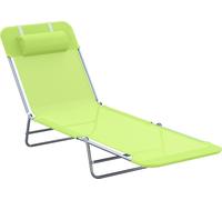 Fortuna Lai Chaise longue Chaise longue de jardin Chaise longue relax 4 couleurs, chaise longue de bain pliable, chaise longue à deux pieds pour jardin et balcon