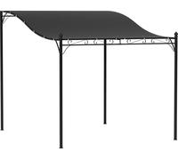 Fortuna Lai Pavillon d'extension Pergola avec toit, pavillon hydrofuge Auvent, pavillon de jardin indépendant Pavillon de terrasse Toiture Protection solaire pour terrasse Jardin env. 2,5 x 3 x 2,5 m 