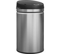 Fortuna Lai Poubelle à capteur 30 litres avec fonction Soft Close, poubelle sans contact en acier inoxydable pour une cuisine hygiénique
