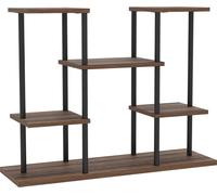 Fortuna Lai Support à plantes à 4 étages, 61,5 cm de haut Support à fleurs pour l'intérieur et l'extérieur, étagère à plantes en bois, étagère à fleurs à plusieurs niveaux, escalier à fleurs Support à