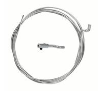 FortuneGlobe Kit de Réparation de Câble de Gaz Universel Ø1.5mm x 2.5m - Avec Embout et Serre-câble en Z pour Tondeuse, Débroussailleuse, Motoculteur