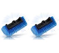 Forum Equipement - Brosse de Lavage Poils Doux Quadri-Faces - Longueur 25 cm, Bleu (Lot de 2)