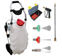 FORUM EQUIPEMENT - Pulvérisateur Électrique Pro Sprayer III 30L - Pulvérisateur Électrique Toiture Longue Portée à Batterie Rechargeable, Débit 240 L/H, Tuyau 8m - 2 Batteries