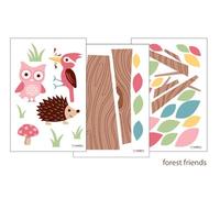 Forwalls Speckled House Kit de stickers muraux Amis de la forêt
